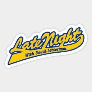 Late Night With David Letterman Sticker